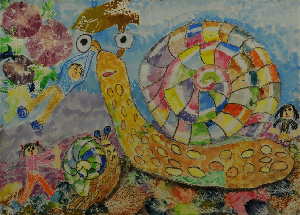 かたつむりさんとあそんだよ