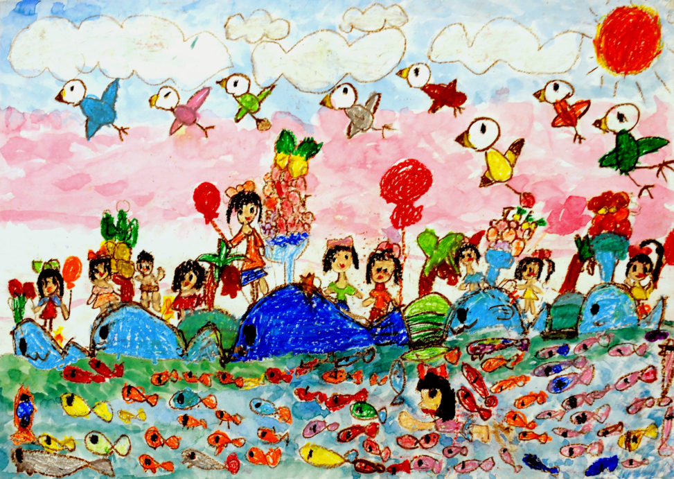 いってみたいな　くじらにのって