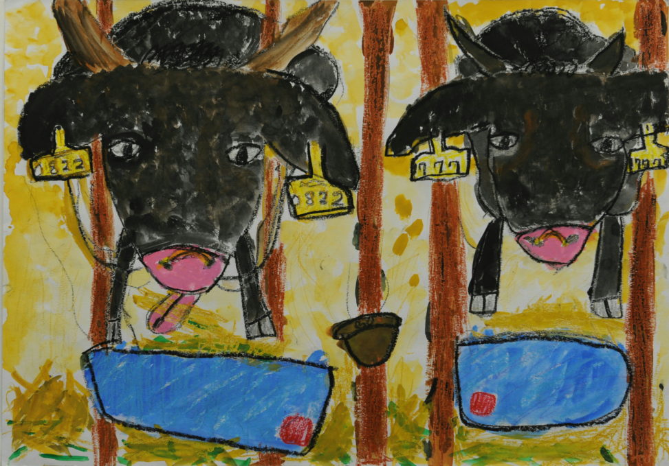 ぼくのうちの牛だよ