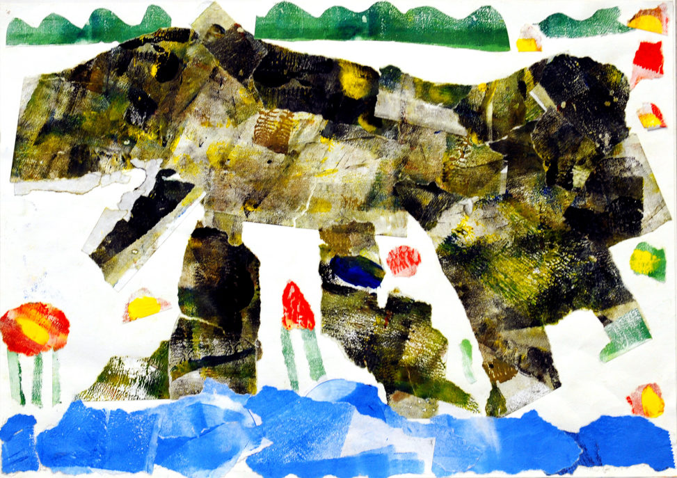 カバさんの水遊び