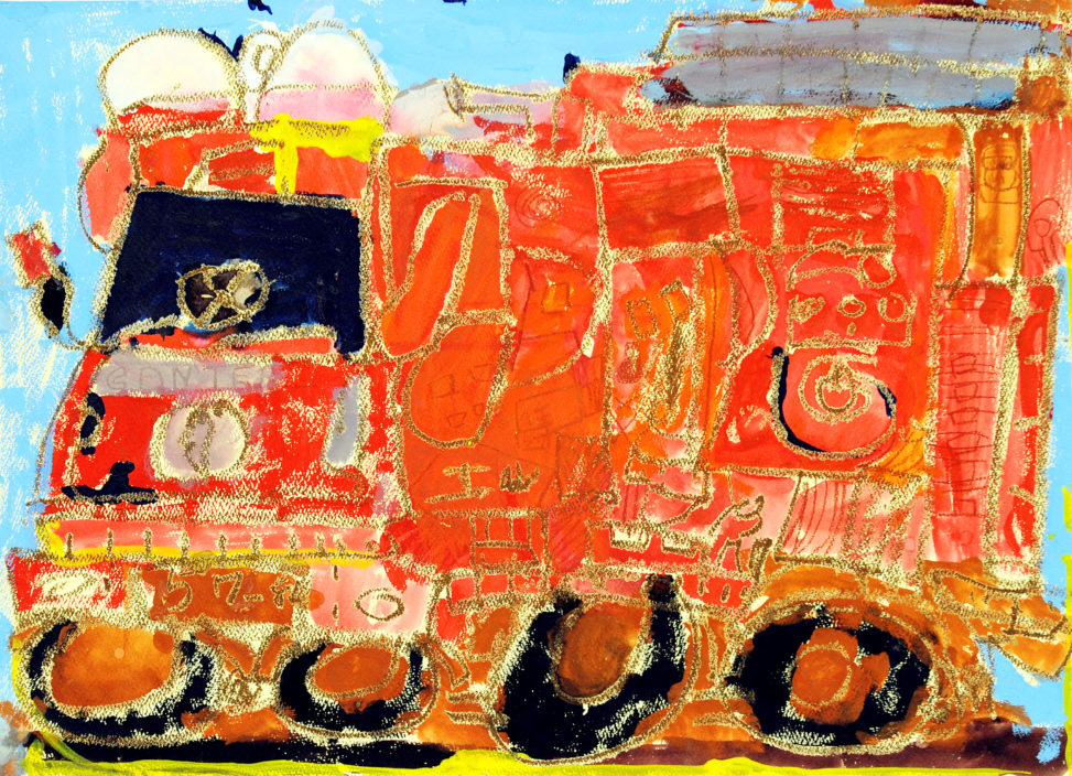 町を守る消防車