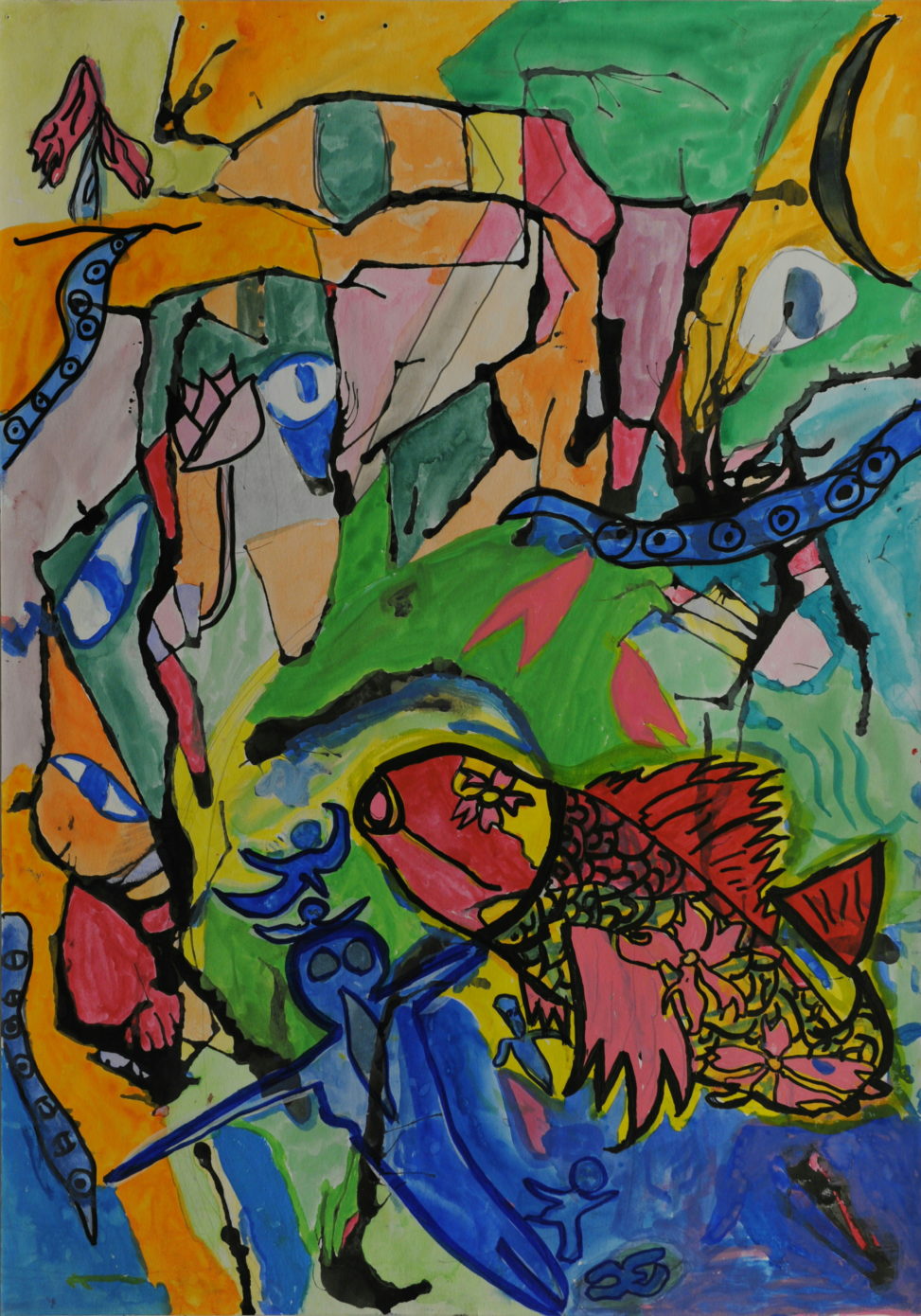 鯉から人や自然が生まれる