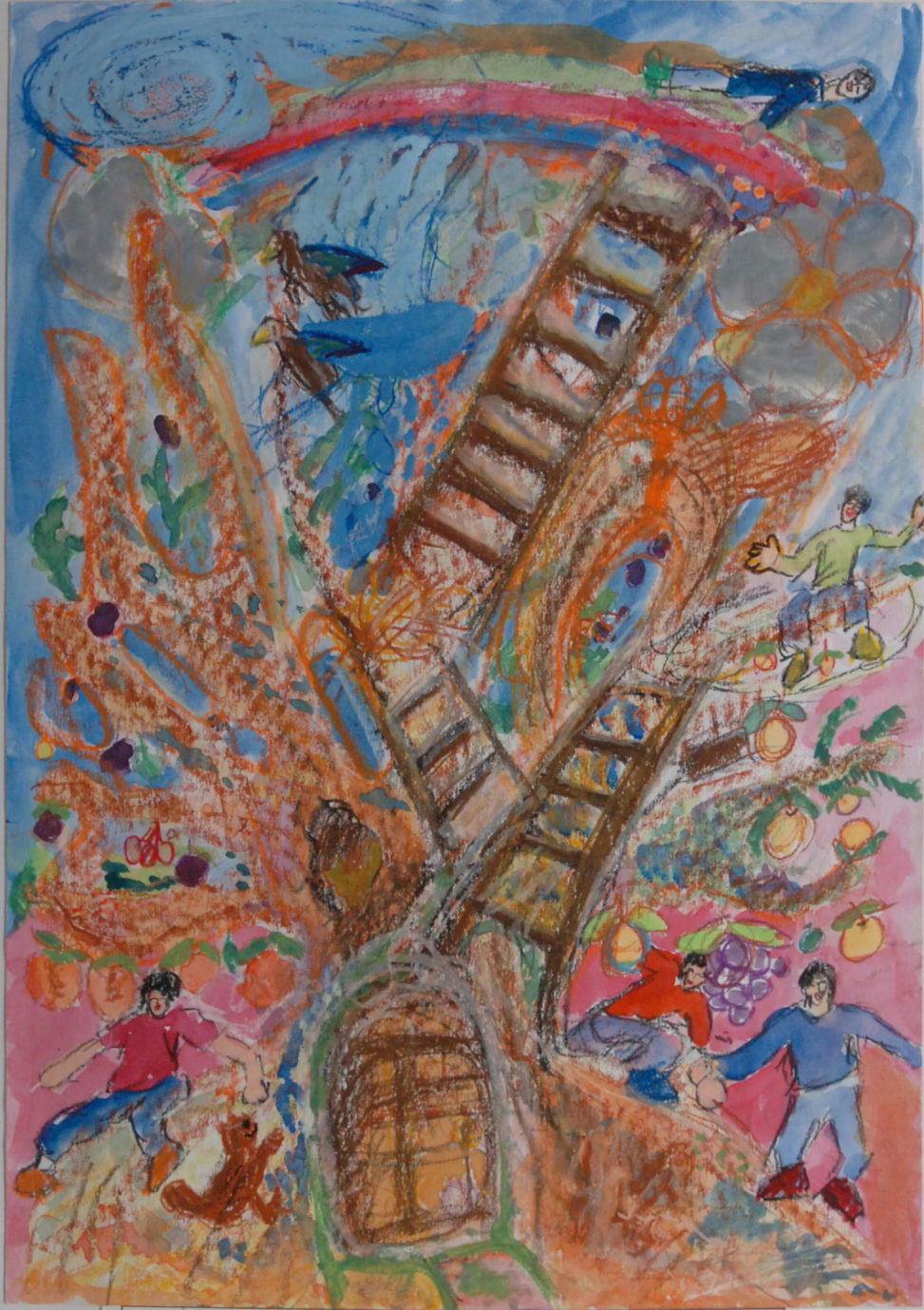 にじまでとどく木