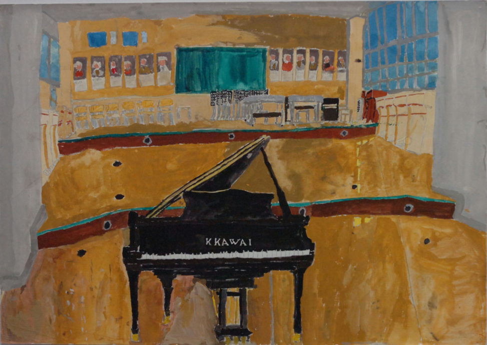 人気のない音楽室