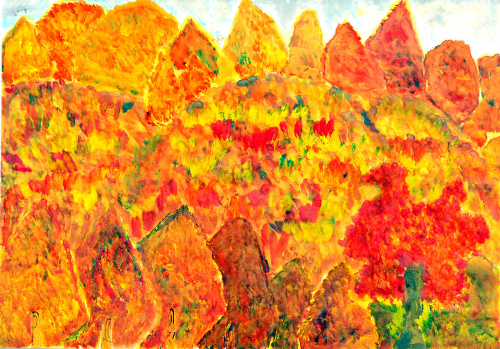 屋上から見える秋