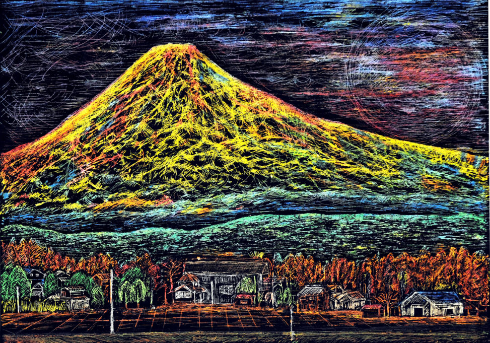 横手からみえる鳥海山