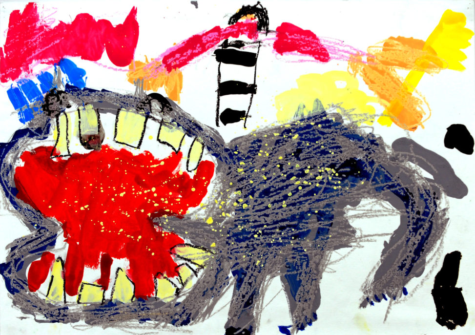 かばさん　きれいにみがいてあげますよ