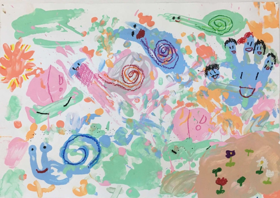 ももをたべたいかたつむり