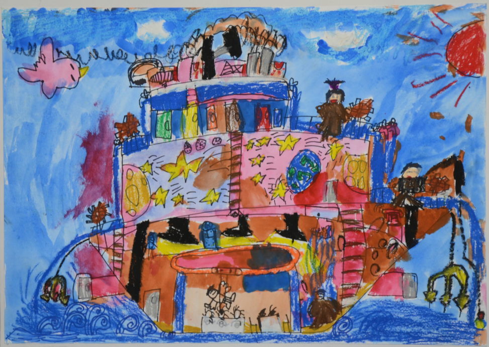 ターザンロープとうちゅうのあるふねであそびたいな