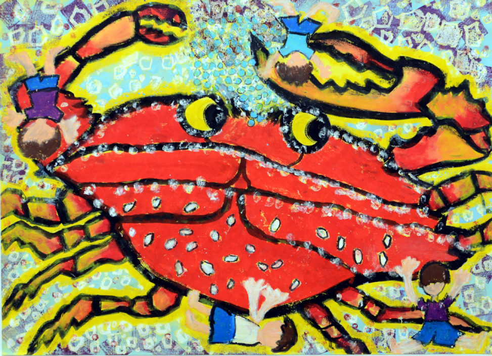 わたりガニと、あそびたいな