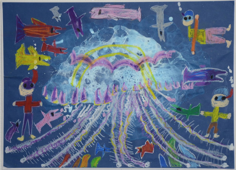 きょうだいクラゲに出会ったよ。